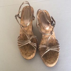 Banana Republic Cork Wedge heel shoe
